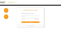 Desktop Screenshot of instantwebsite.daily.co.uk