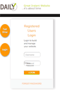 Mobile Screenshot of instantwebsite.daily.co.uk