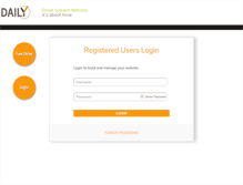 Tablet Screenshot of instantwebsite.daily.co.uk